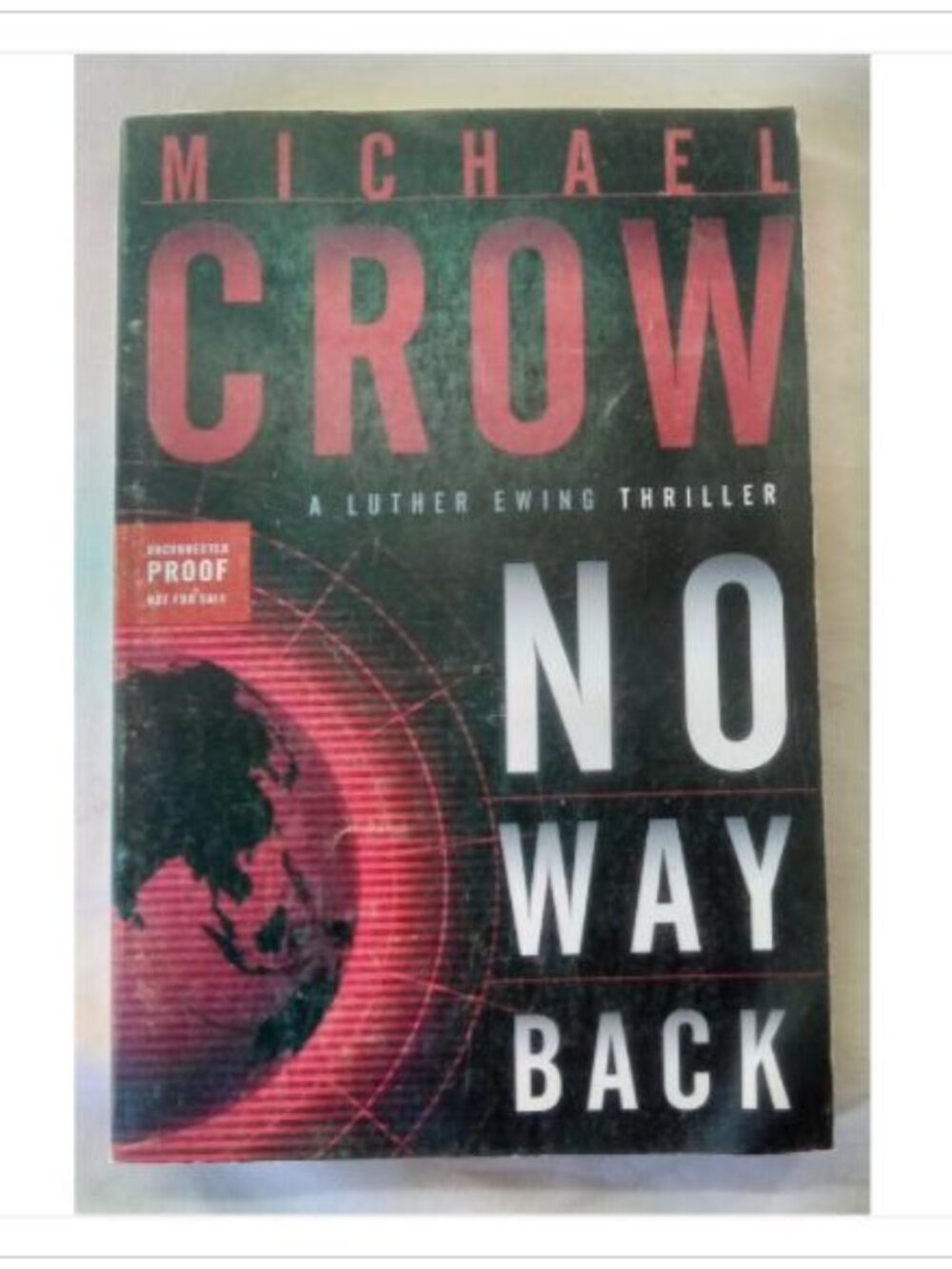 No Way Back Michael Crow 2005 First Edition Paperback Book Vintage Novel Read